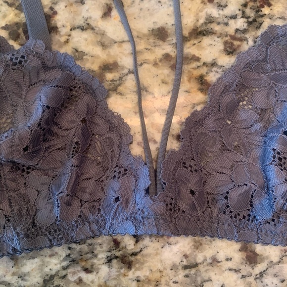 NWT Free People Front Strap Triangle Bra XS Gray X-Small - Picture 6 of 9